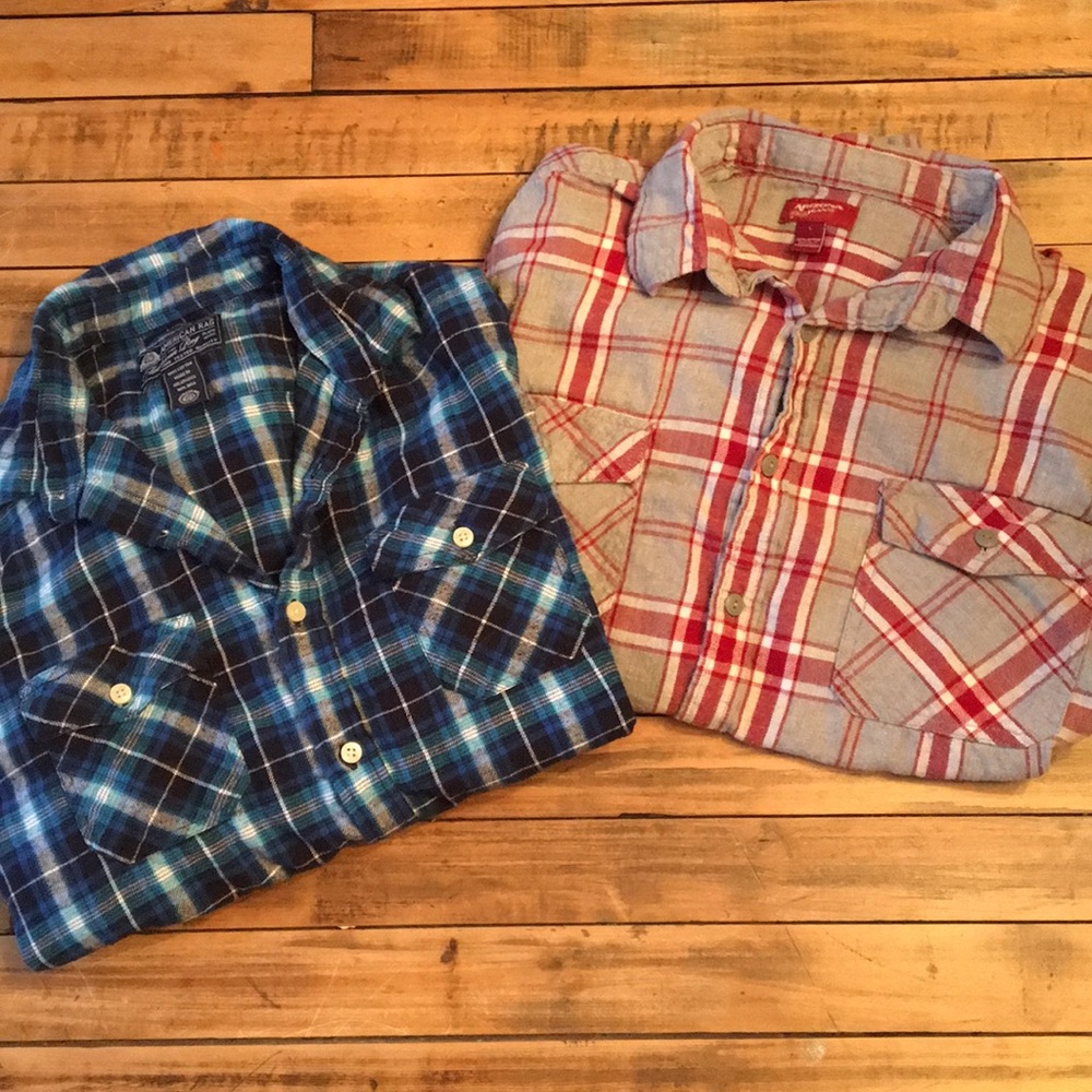 💥Combo Deal!💥 2 Men’s Flannel Shirts Size L